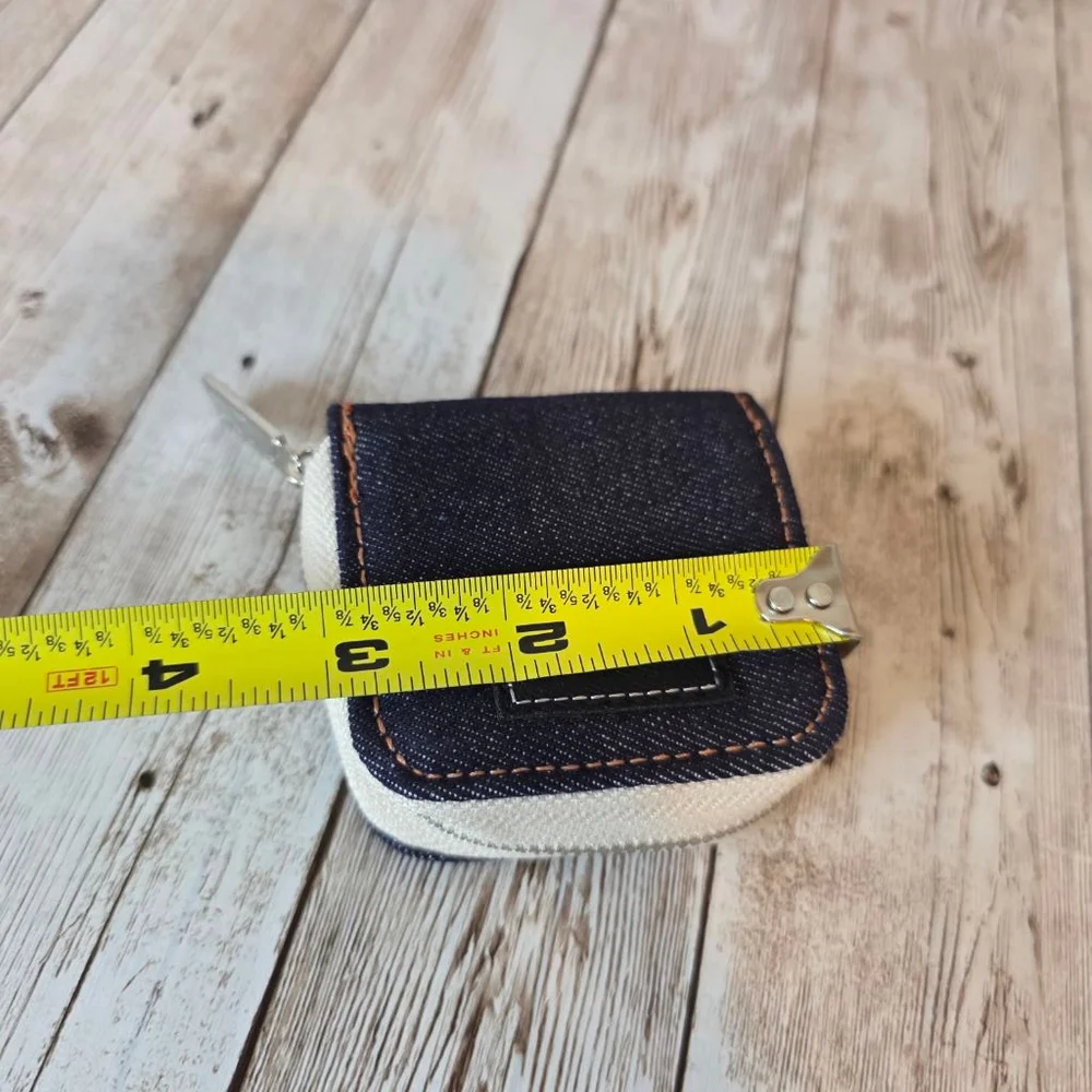 Jean Paul Gaultier Blue Denim Coin Purse Pouch